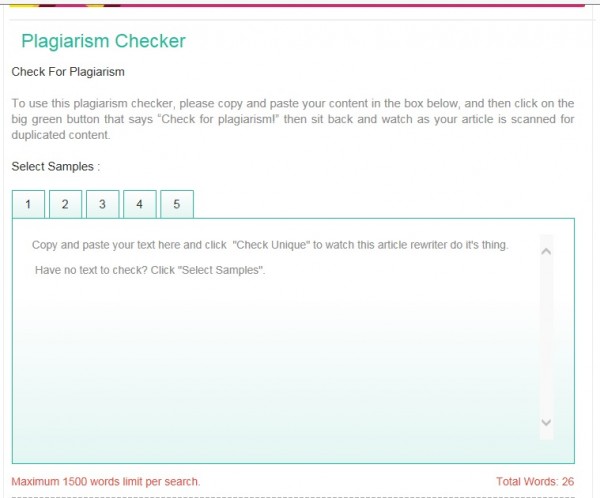 Plagiarism Checker - 1 % Free Plagiarism Checker Tool